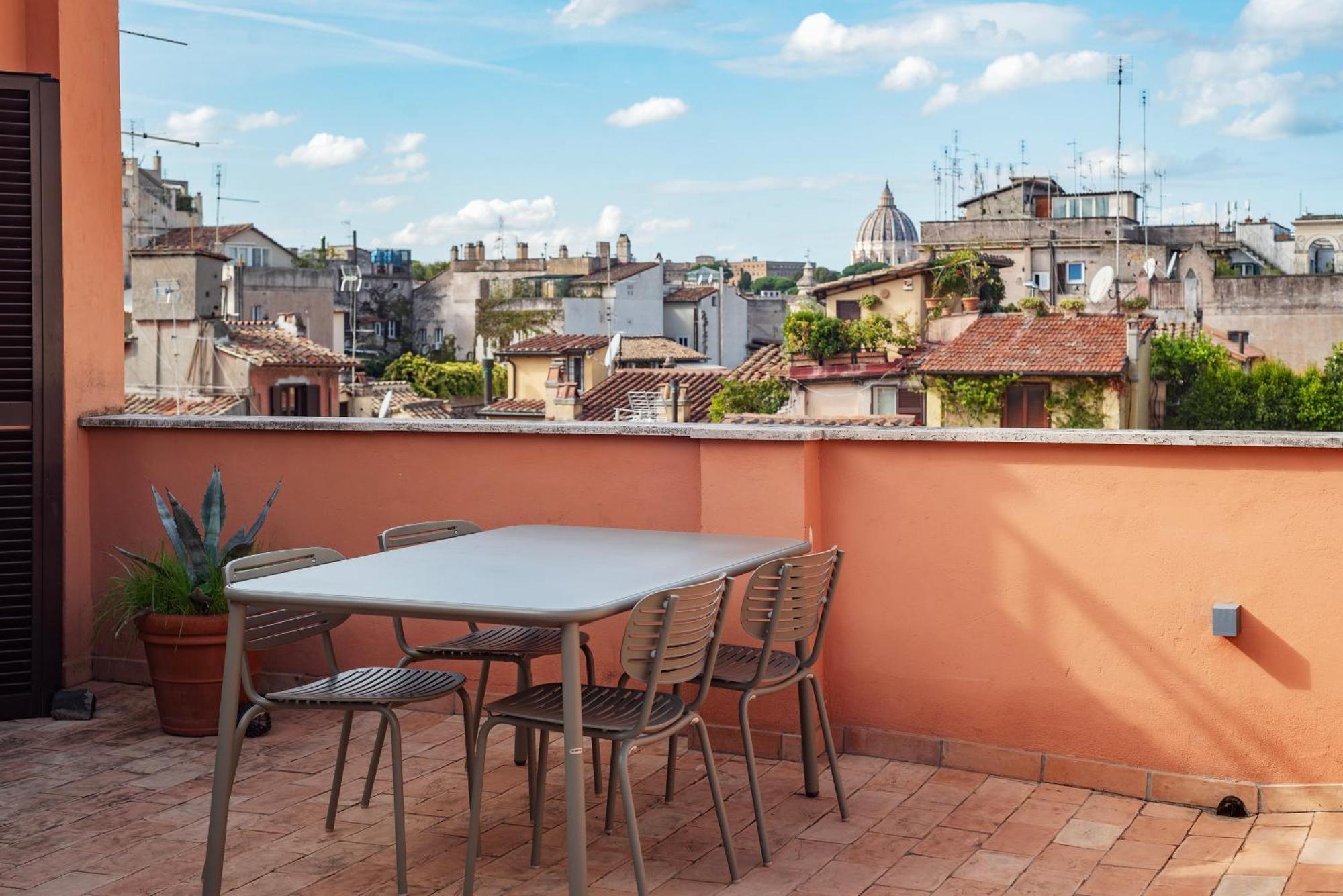 Apartment With Terrace In Via Del Pellegrino - Fromhometoרומא מראה חיצוני תמונה