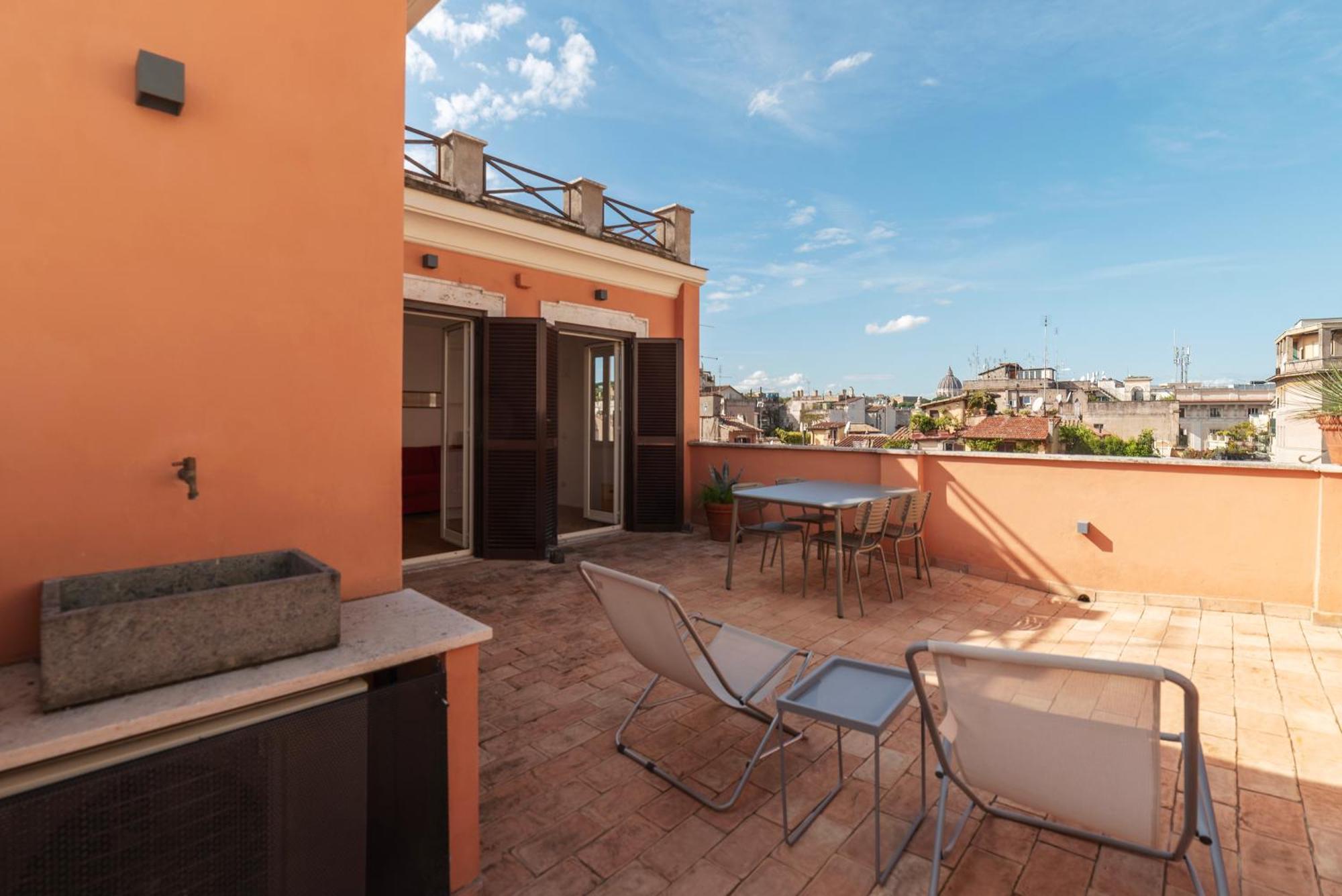 Apartment With Terrace In Via Del Pellegrino - Fromhometoרומא מראה חיצוני תמונה